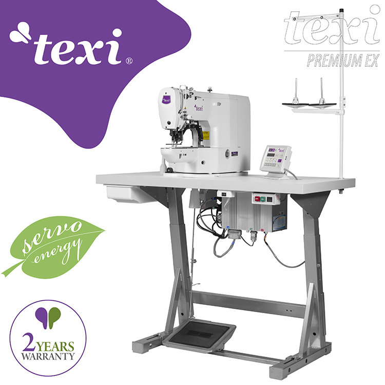 TEXI CATENACCIO PREMIUM EX - Elektronischer Riegelautomat – komplette Nähmaschine mit zweijähriger Garantie - 1 Elektronischer Riegelautomat – komplette Nähmaschine mit zweijähriger Garantie