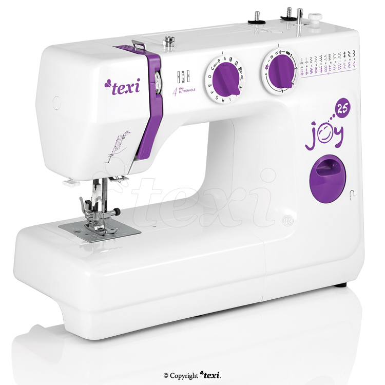 TEXI JOY 25 - Multifunktionelle, mechanische Nähmaschine, 25 Stichmuster - 1 Multifunktionelle, mechanische Nähmaschine, 25 Stichmuster