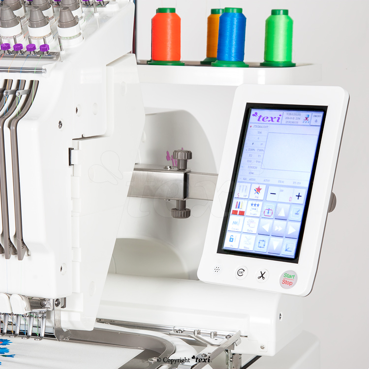 TEXI IRIS 10 - 1-Kopf, 10-Nadel Stickmaschine - 5 1-Kopf, 10-Nadel Stickmaschine