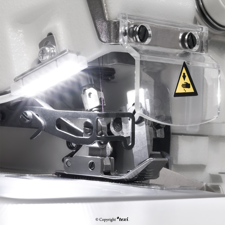 TEXI CINQUE 35 T PREMIUM EX - Mechatronische 5 Faden Overlockmaschine mit eingebautem AC Servo Motor, Controlbox und Nadelpositionierung - komplette Nähmaschine mit zweijähriger Garantie - 4 Mechatronische 5 Faden Overlockmaschine mit eingebautem AC Servo Motor, Controlbox und Nadelpositionierung - komplette Nähmaschine mit zweijähriger Garantie
