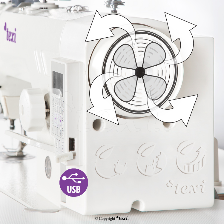TEXI TRONIC 6 PREMIUM EX - Vollautomatische, mechatronische Steppstichmaschine mit geschloßenem Schmierlauf - komplette Nähmaschine mit 2 Jahren Garantie - 4 Vollautomatische, mechatronische Steppstichmaschine mit geschloßenem Schmierlauf - komplette Nähmaschine mit 2 Jahren Garantie