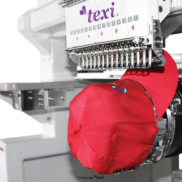 TEXI 1208 TS PREMIUM - 8-Kopf, 12-Nadeln Stickmaschine mit solidem Gestell - 2 8-Kopf, 12-Nadeln Stickmaschine mit solidem Gestell