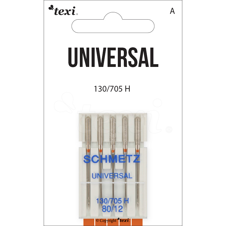 TEXI Universalnadeln 130/705H, 5 Stk., Nadelstärke 80