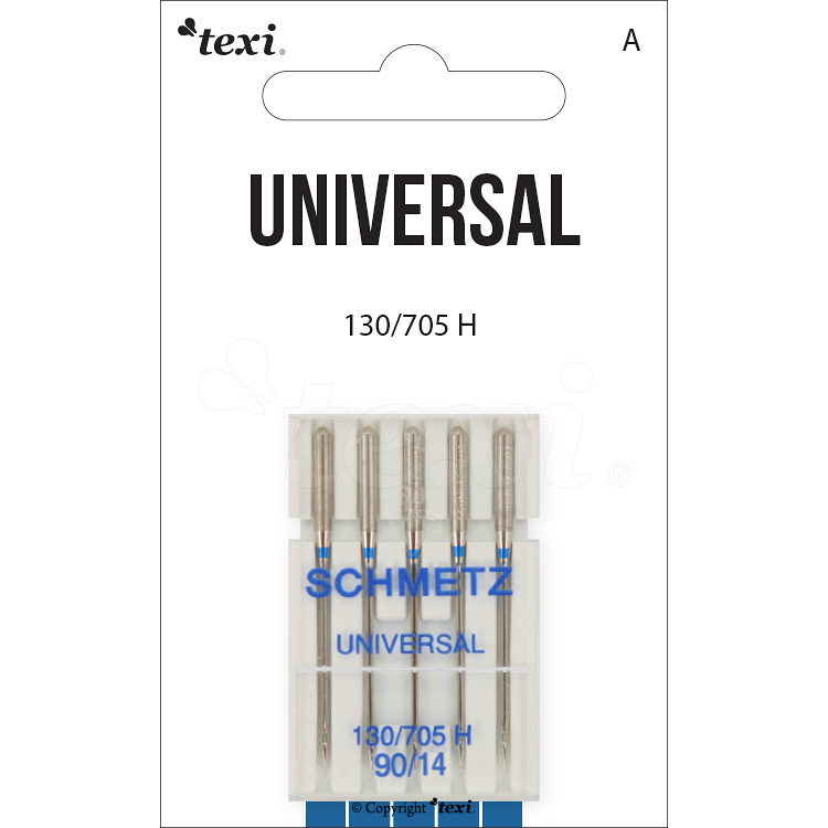 TEXI Universalnadeln 130/705H, 5 Stk., Nadelstärke 90