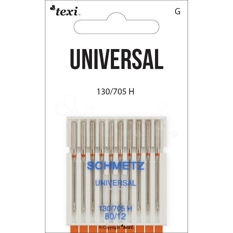 TEXI Universalnadeln, 130/705H, 10 Stk., Nadelstärke 80