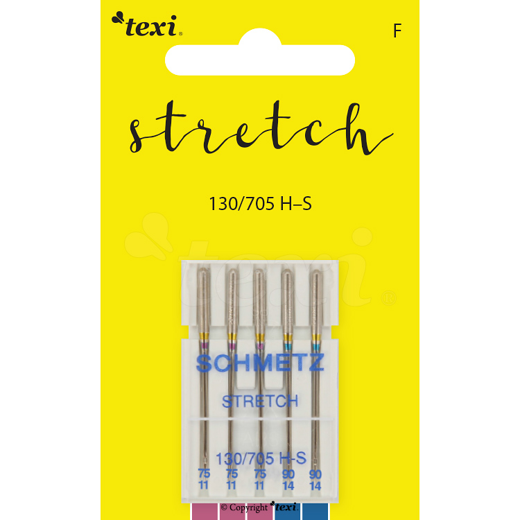 TEXI Stretch-Nadeln 130/705H-S, 5 Stk., Nadelstärke 75x3, 90x2