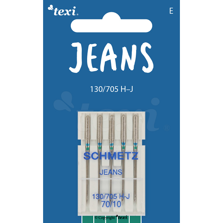 TEXI Jeans/Denim Nadeln 130/705H-J, 5Stk, Nadelstärke 70