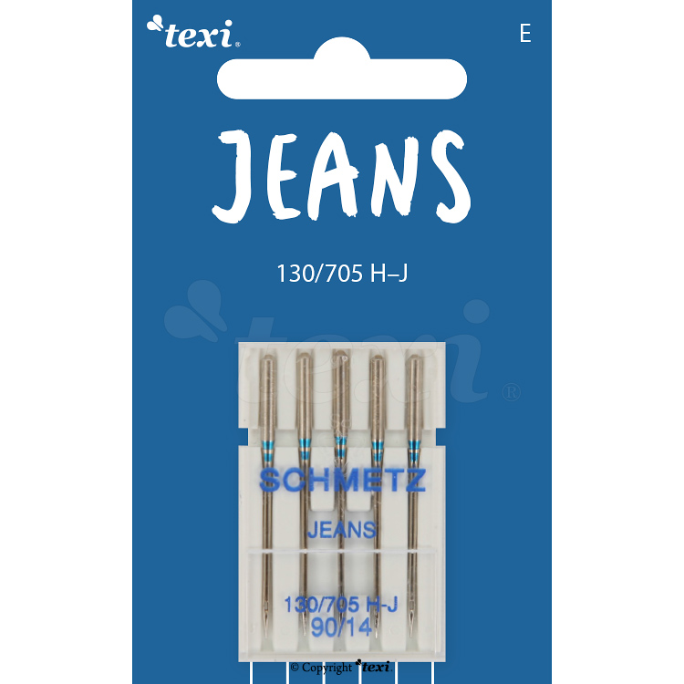 TEXI Jeans/Denim Nadeln 130/705H-J, 5 Stk, Nadelstärke 90