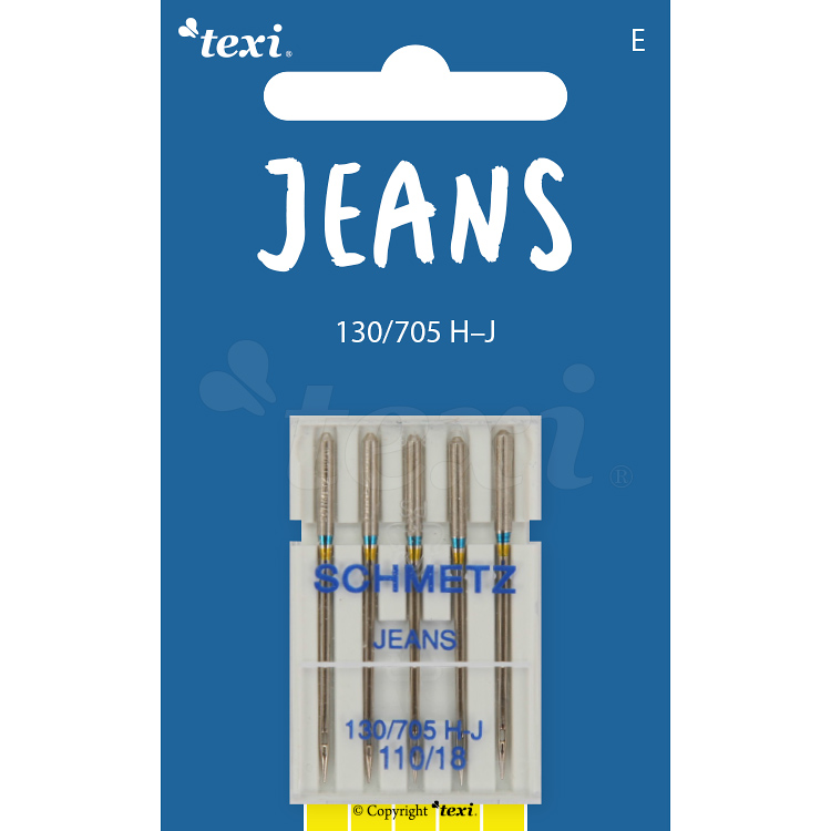 TEXI Jeans/Denim Nadeln 130/705H-J, 5 Stk. Nadelstärke 110