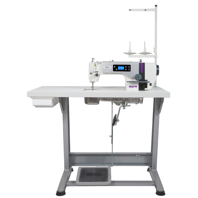 Mechatronic lockstitch machine for light and medium materials with needle positioning - complete machine - 2 years warranty