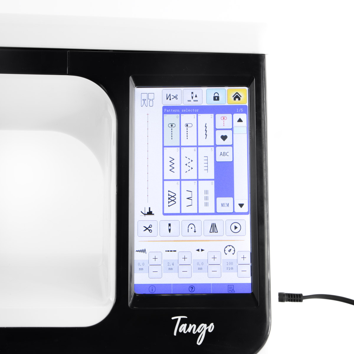 Multifunctional computerised sewing machine with 180 sewing programmes