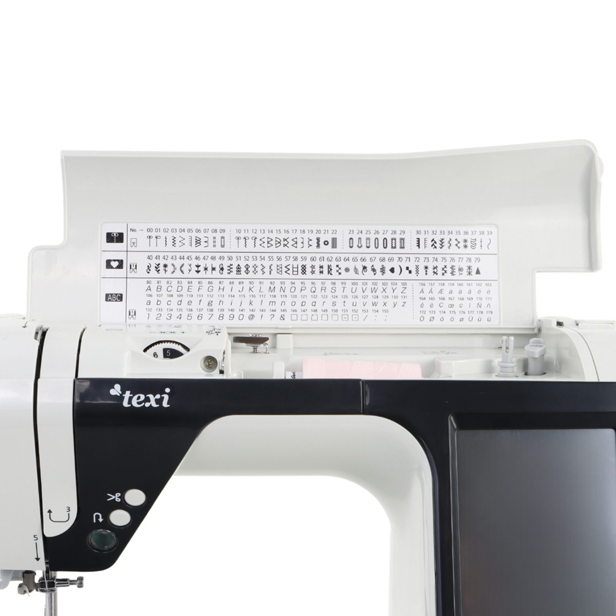 Multifunctional computerised sewing machine with 180 sewing programmes