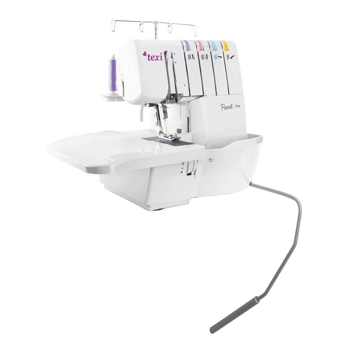 2,3,4 thread overlocker for all types of fabrics with 16 stitches and knee lifter, sewing machine
