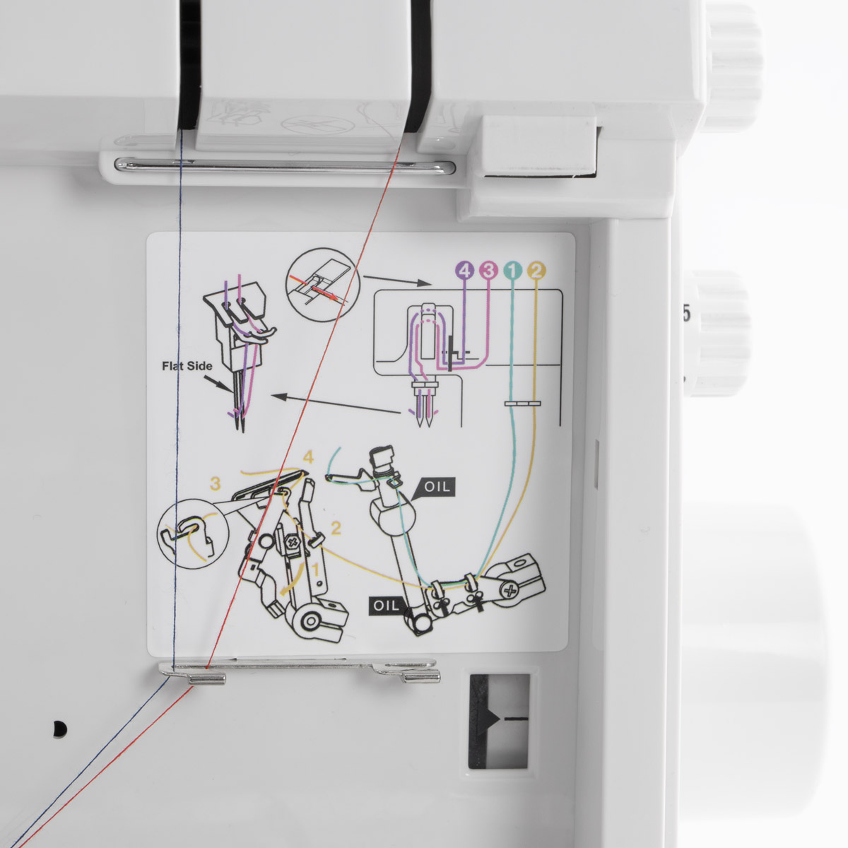 TEXI PIERROT PRO - 2,3,4 thread overlocker for all types of fabrics with 16 stitches and knee lifter, sewing machine - 3 2,3,4 thread overlocker for all types of fabrics with 16 stitches and knee lifter, sewing machine