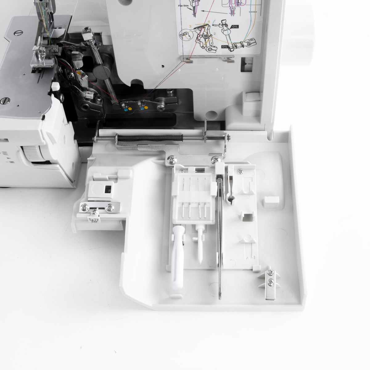 TEXI PIERROT PRO - 2,3,4 thread overlocker for all types of fabrics with 16 stitches and knee lifter, sewing machine - 4 2,3,4 thread overlocker for all types of fabrics with 16 stitches and knee lifter, sewing machine