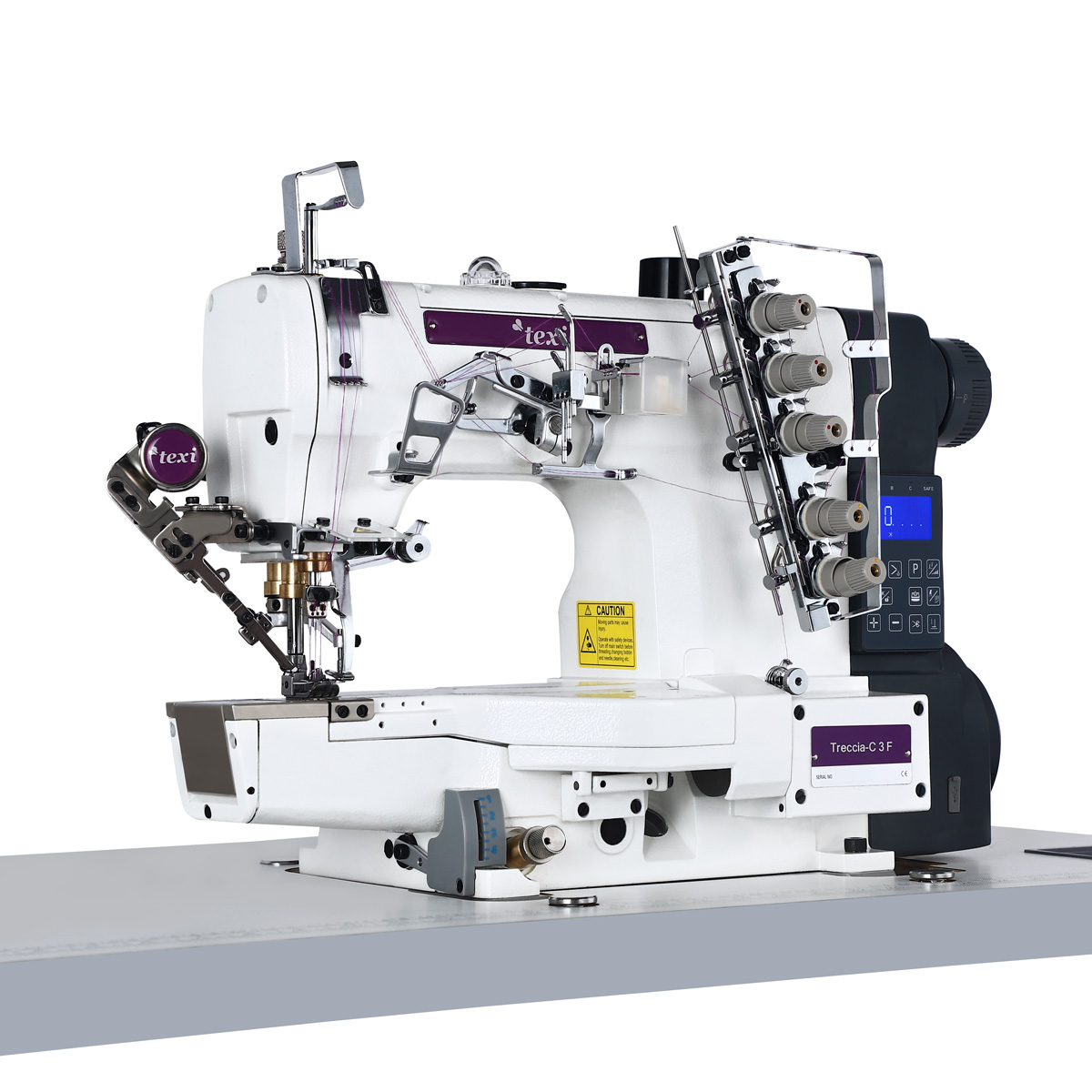 Automatic cylinderbed interlock (coverstitch) 3-needle TEXI TRECCIA-C 3F