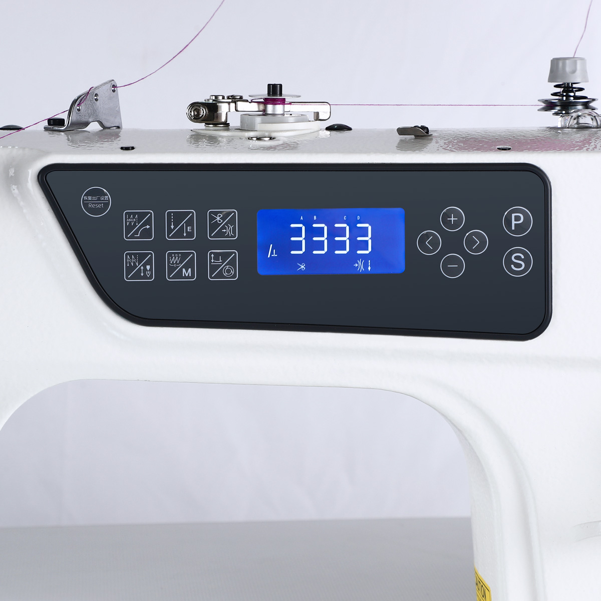 Automatic single needle lockstitch machine TEXI TRONIC 5F, light and medium fabrics