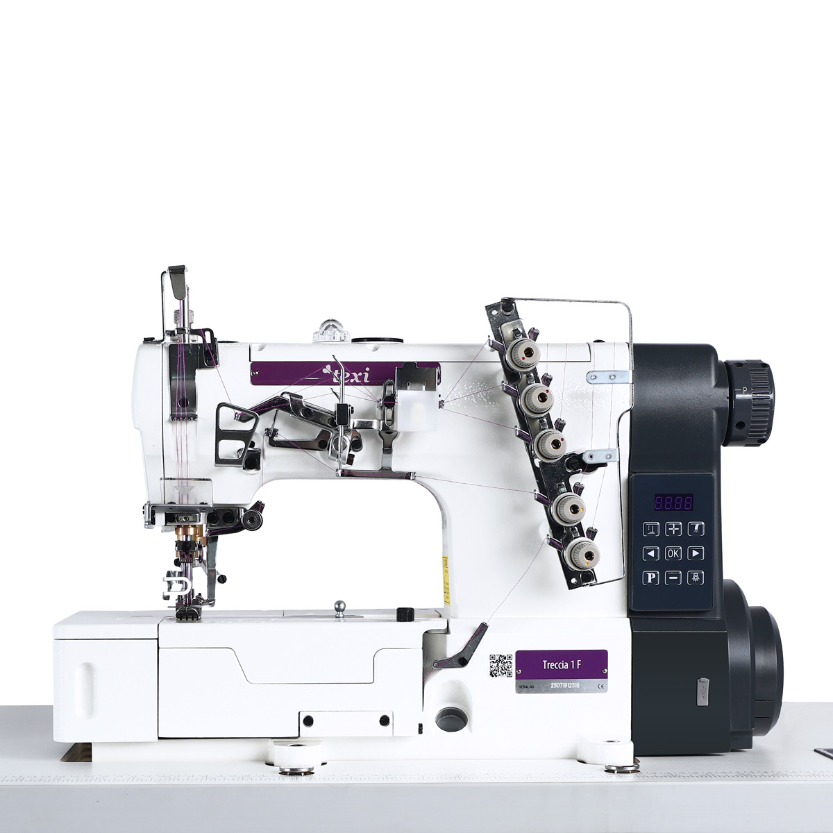 Flatbed interlock (coverstitch) 3-needle TEXI TRECCIA 1F